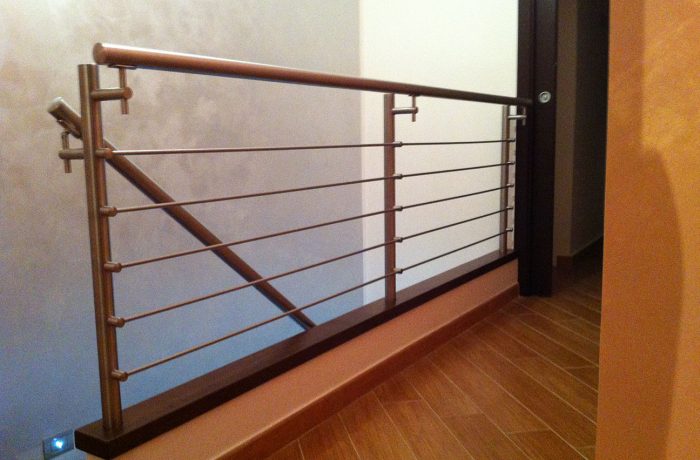 Balaustra in acciaio inox